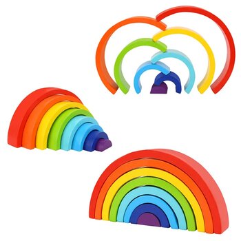 Tooky Toy Company Rainbow Stacker 8pcs