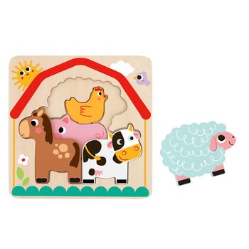 Tooky Toy Company Multi-layered Farm Puzzle