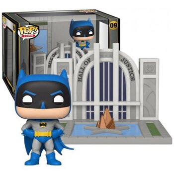 POP Towns: Batman 80th - Hall of Justice w/Batman Toy Figures