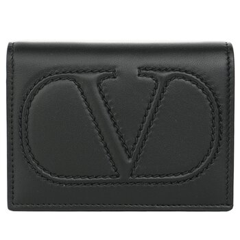 Valentino Flap French Wallet - Black
