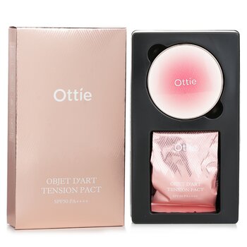 Ottie Objet D’art Tension Pact SPF50 PA++++ & Refill  # 23 Natural