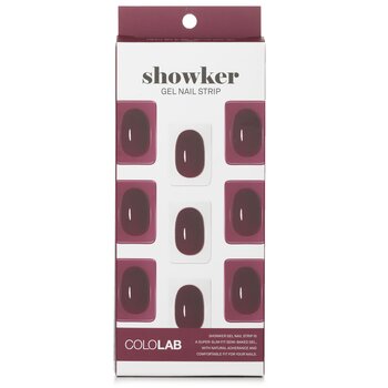 Showker Gel Nail Strip # CSF512 Better Deep Red