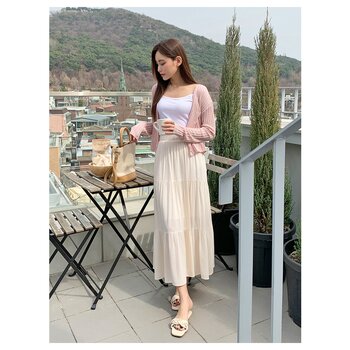 Fringe Check Tiered Skirt | ALL ITEMS | INTIMITE(アンティミテ)