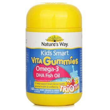 CAMINHO DA NATUREZA Natures Way Kids Smart Vita Gummies Omega-3 DHA Fish Oil - 60 Gummies [Parallel Import]