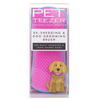 Teezer emaranhado Pet Teezer De-Shedding & Dog Grooming Brush (For Heavy Shedding & Long Haired Dogs) - # Blue / Pink