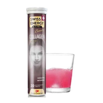 SWISS ENERGY Beauty Hydrolyzed Collagen, 20 Effervescent Tablets (80g)