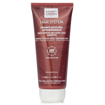 Martiderm Hair System Anti-Sebum Anti Hair-Loss Shampoo With Salicylic Acid  (For Oil-prone Hair)