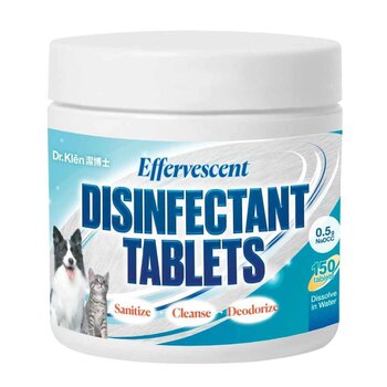 Effervescent Disinfectant Tablets for Pets - 150tabs