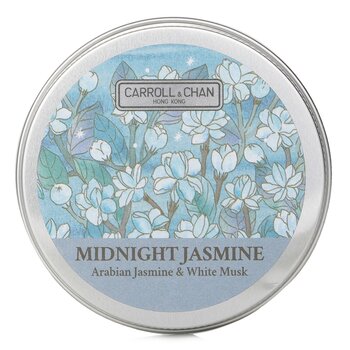 100% Beeswax Mini Tin Candle - # Midnight Jasmine (Arabian Jasmine & White Musk)