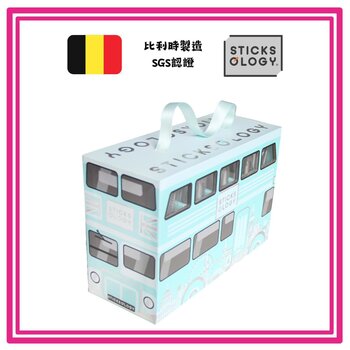 Sticksologia Sticksology - Deluxe Assorted Tea Stick Box Set -London Buses (50 pieces) (Tiffany BLUE)