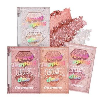 Jewel Topping Glitter Duo *4 palettes are available??01 Rose Jewel?#eyeshadow palette/shine 1pc?2 shades in 1