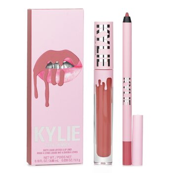 Kylie Por Kylie Jenner Matte Lip Kit: Matte Liquid Lipstick 3ml + Lip Liner 1.1g - # 301 Angel