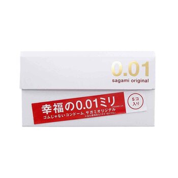 Sagami Original 0.01 5's Pack PU Condom