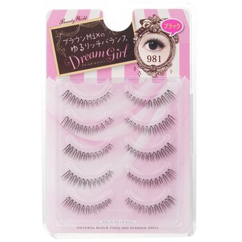 mundo da beleza Dream Girl Nylon Eyelash - # 981 Black