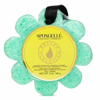 Spongelle Wild Flower Soap Sponge - Coconut Verbena (Green)