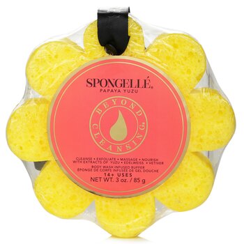 Spongelle Wild Flower Soap Sponge - Papaya Yuzu (Yellow)