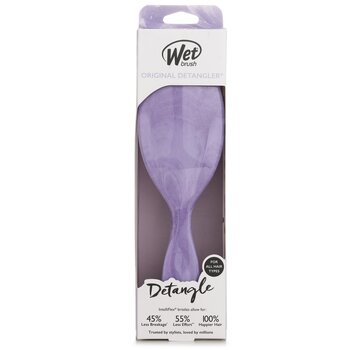 Pincel Molhado Original Detangler Glitter Waves Purple Hair Brush