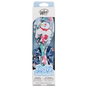 Pincel Molhado Original Detangler Frosty + Scrunchie Hair Brush