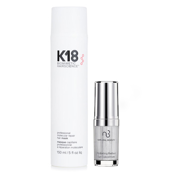K18 K18 Professional Molecular Repair Hair Mask 150ml X Natural Beauty Hydrating Radiant Eye Concentrate (Exp Date: 02/2026) 15ml