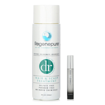 Regenepure Regenepure Dr Hair & Scalp Treatment 224ml X Ottie Platinum Aura Roll Up Eye Cream 15ml