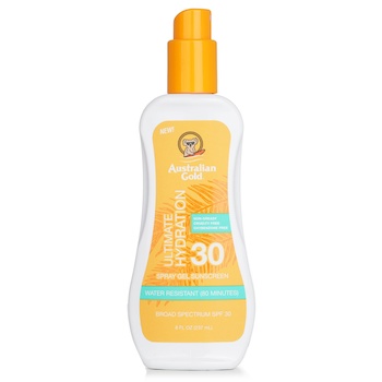 ouro australiano Protetor solar em gel spray FPS 30 (Hidratação máxima)