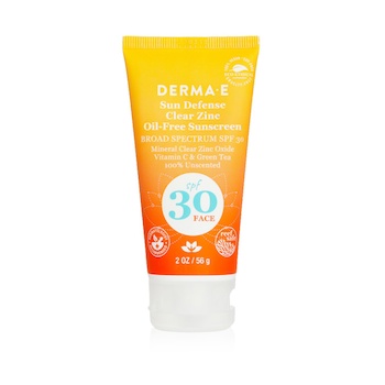 Derma E Protetor solar Sun Defense Clear Zinc Oil Free SPF 30 - Rosto