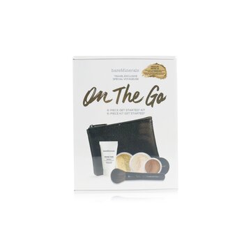 On The Go 6 Piece Get Started Kit (1x Primer, 1x Foundation 1x Mineral Veil, 1x All Over Face Color) - # Medium Beige 12